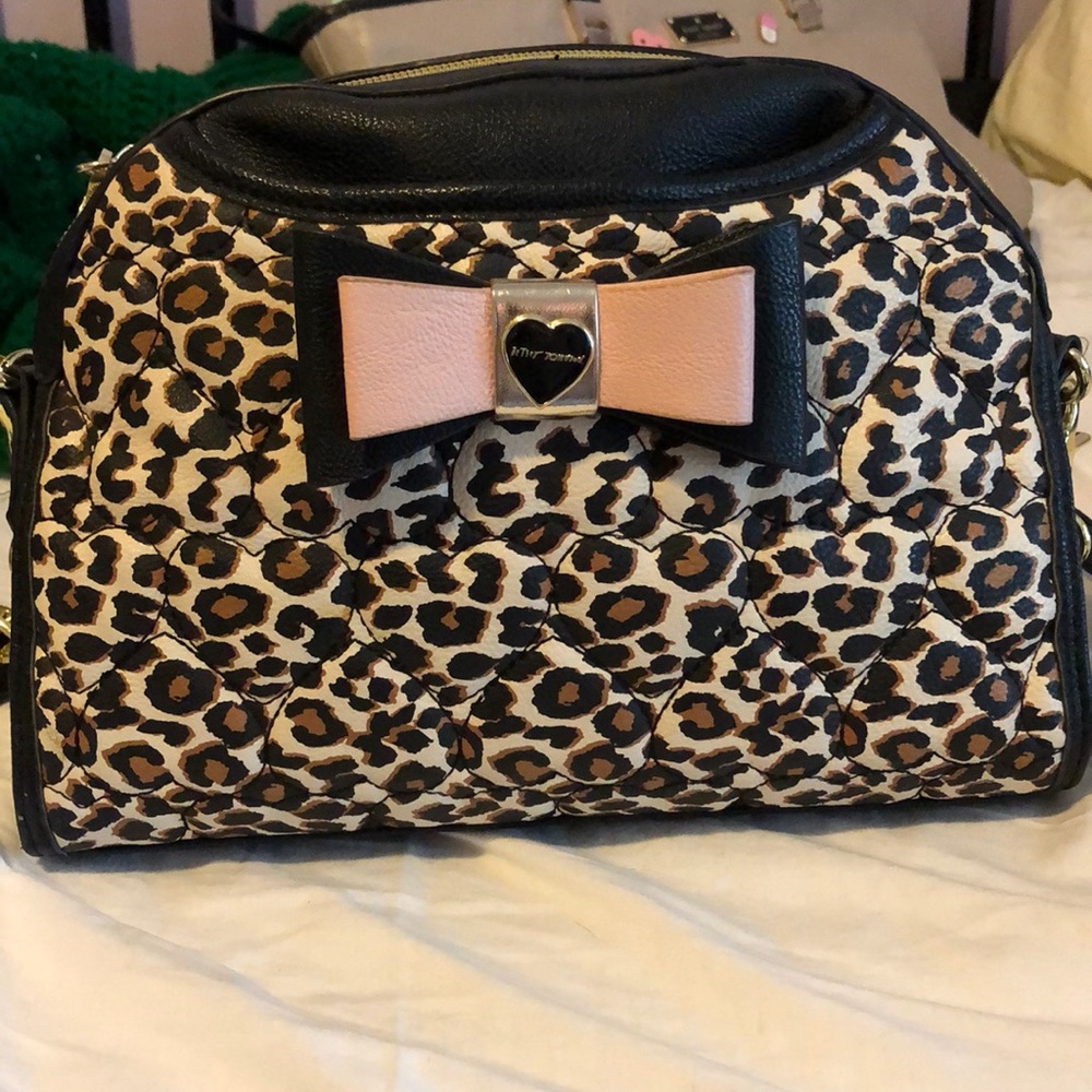 Betsey Johnson leopard print bag!